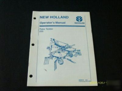 New ford holland 255 tedder rake operators manual