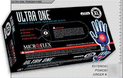 New ultra one microflex latex gloves box of 50 large