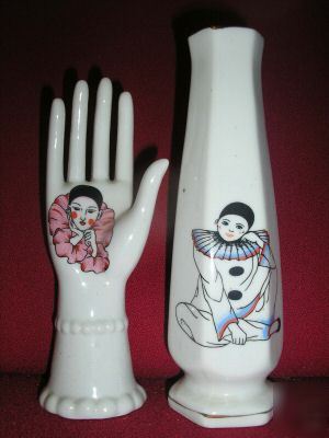 Redmutha poirot 80S vase china hand set kitsch ornament