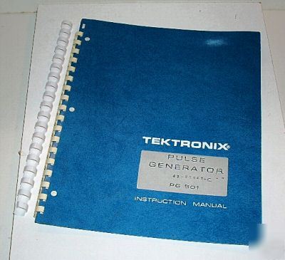 Tektronix PG501 operation & service man. (070-1361-00)