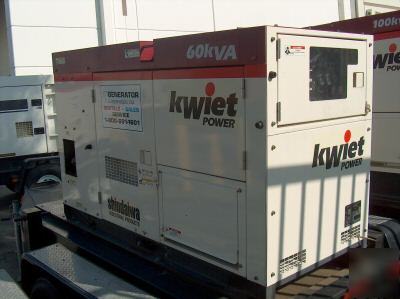 Diesel portable 60KVA kwiet power generator