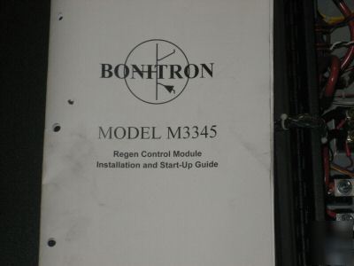 Bonitron module 3345 regen module regeneration control