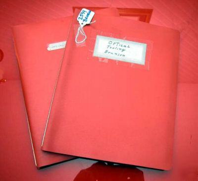 Brunson optical manuals: these are copies of two manual