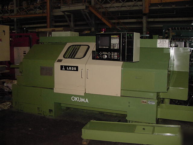 Cnc lathe, okuma lb-25 osp 5020L, tailstock, 
