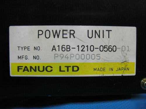 Fanuc power unit A16B-1210-0560-01