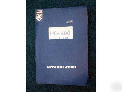 Hitachi seiki electric wiring diagram hc-400 mach centr