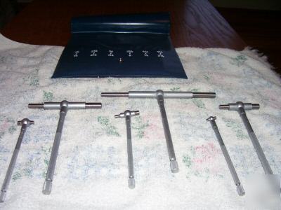 New 6 pc. (brown & sharpe) telescoping gages no. 591-20