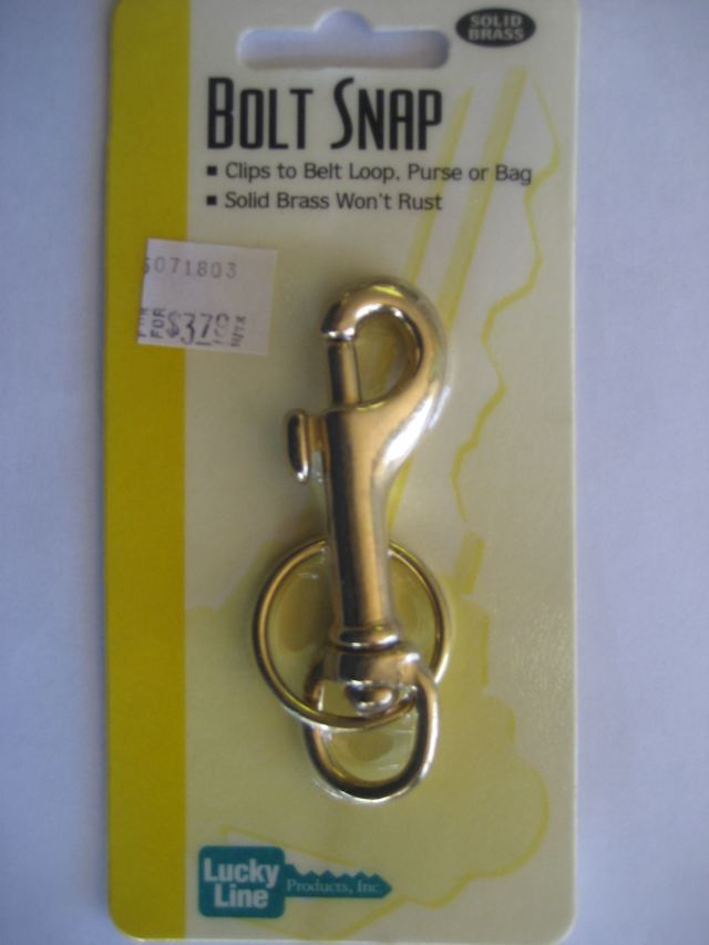 Solid brass key bolt snap-lcy 45001