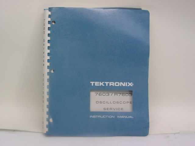 Tektronix 070-1429-00 7603/R7603 oscilloscope service m