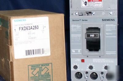 New siemens #FXD63A250 motor circuit protector in box