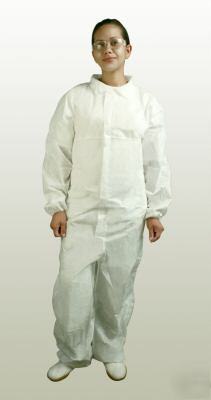 25 xl certified polytex disposable breathable coverall