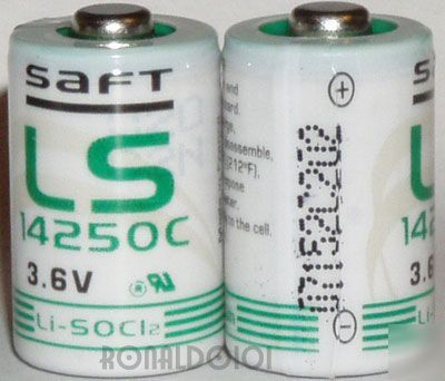 3) battery high cap 3.6V 1/2AA saft 14250 c 14250C mac