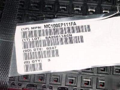 3 pcs. motorola# MC100EP111FA, qfp package