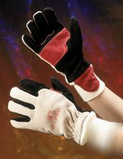 Alliance level 3 leather firefighting gloves - med