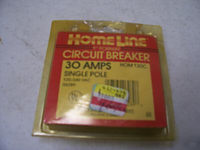 Homeline 30 amp single pole circuit breaker HOM130C