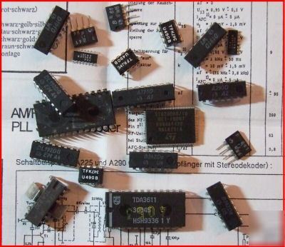 Ics, integrated circuits 20 pck -components (see sizes)