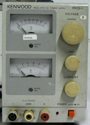 Kenwood regulated dc power supply PR70-1 70 volts