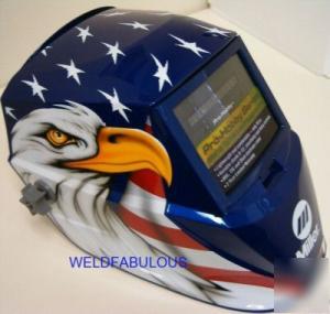 New miller 231405 pro-hobby american eagle auto helmet 