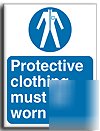 Protective clothing sign-a.vinyl-300X400MM(ma-057-am)
