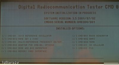 Rohde&schwarz CMD80 digital radiocommunication tester