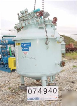 Used: pfaudler closed tank glass lined reactor, model r