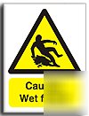 Wet floors sign-adh.vinyl-200X250MM(wa-093-ae)