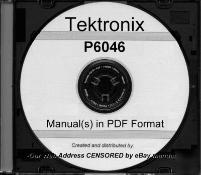 Tek tektronix P6046 instruction manual