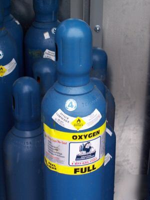 Thoroughbred size 4 oxygen cylinder