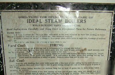 1926 old coal-fired steam boiler mounted instructions