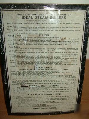 1926 old coal-fired steam boiler mounted instructions