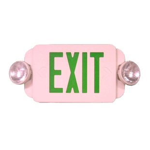 Combo led exit sign & emergency lighting light / E2BG