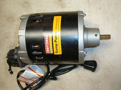Craftsman pro. 1/2 hp electric sump pump motor 30349