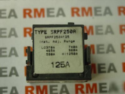 Ge spectra SRPF250A125; 125 amp rating plug - no box
