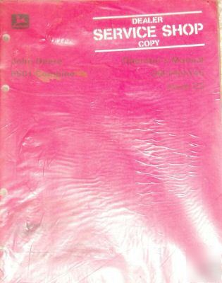 John deere 6601 combine service shop manual