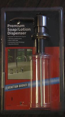 Keeney premium soap/lotion dispenser - venetian bronze