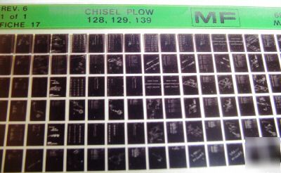 Massey ferguson 128 129 139 chisel plow part microfiche
