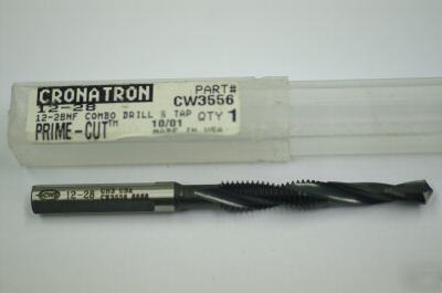New drill & tap combo cronatron 12-28 cnc tooling