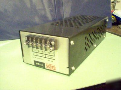 New sola 4 volt 15 amp power supply. old stock