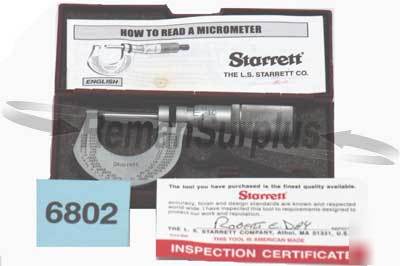 Starrett outside micrometer T230XFL edp 50947