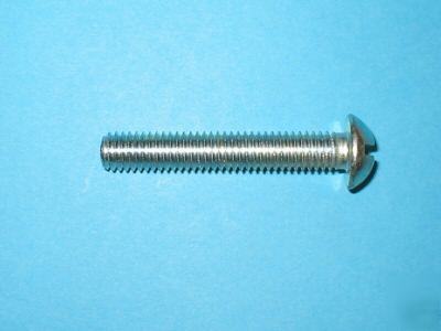 100 slotted round machine screws - size: 5/16-18X2-1/4