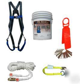 Lot of 3 elk river roofers kit fall protection harness