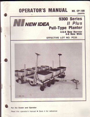 New idea 9300 series ii plus pull planter manual 1987