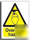 Overhead hazard sign-s. rigid-200X250MM(wa-115-re)