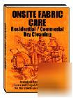 Upholstery cleaning training manual onsite carpet book