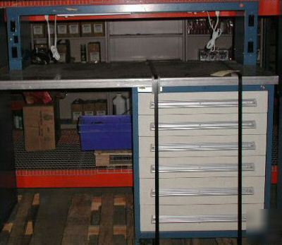 Vidmar 2 cabinet / electric workbench combination