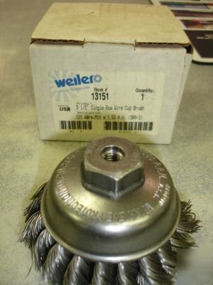 Weiler wire brush 13151 M10 x 1.5 brush for grinder