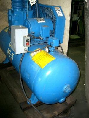 Quincy horizontal air compressor, 5 hp 1740 rpm (20408)