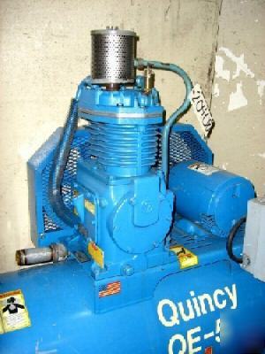 Quincy horizontal air compressor, 5 hp 1740 rpm (20408)