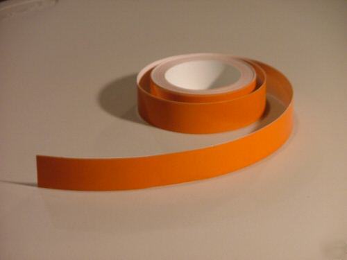 Orange reflective pinstriping tape 7/8