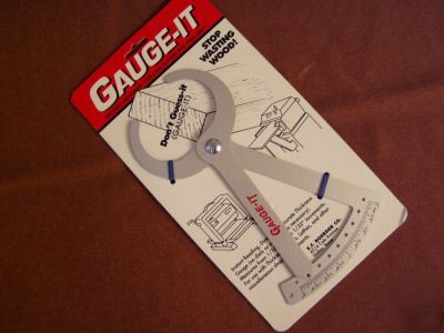 Gauge-it thickness gauge for planers and table saws
